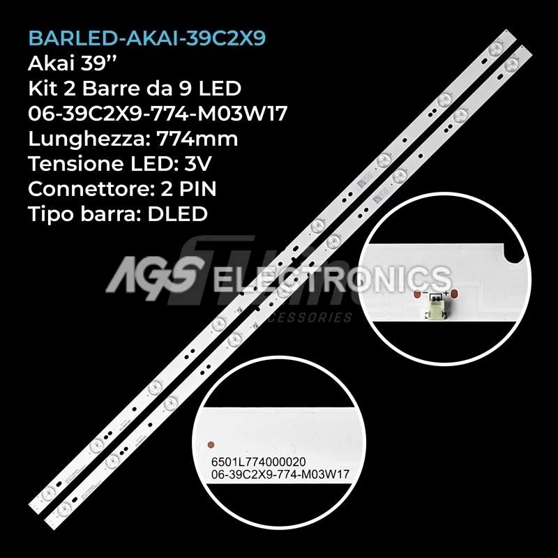 9 LED 3V 774 mm VEGA 40" L40F1HB2 BL365