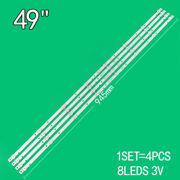 8 LED 3V 943 mm TOSHIBA IRIS RF-AZ490E30
