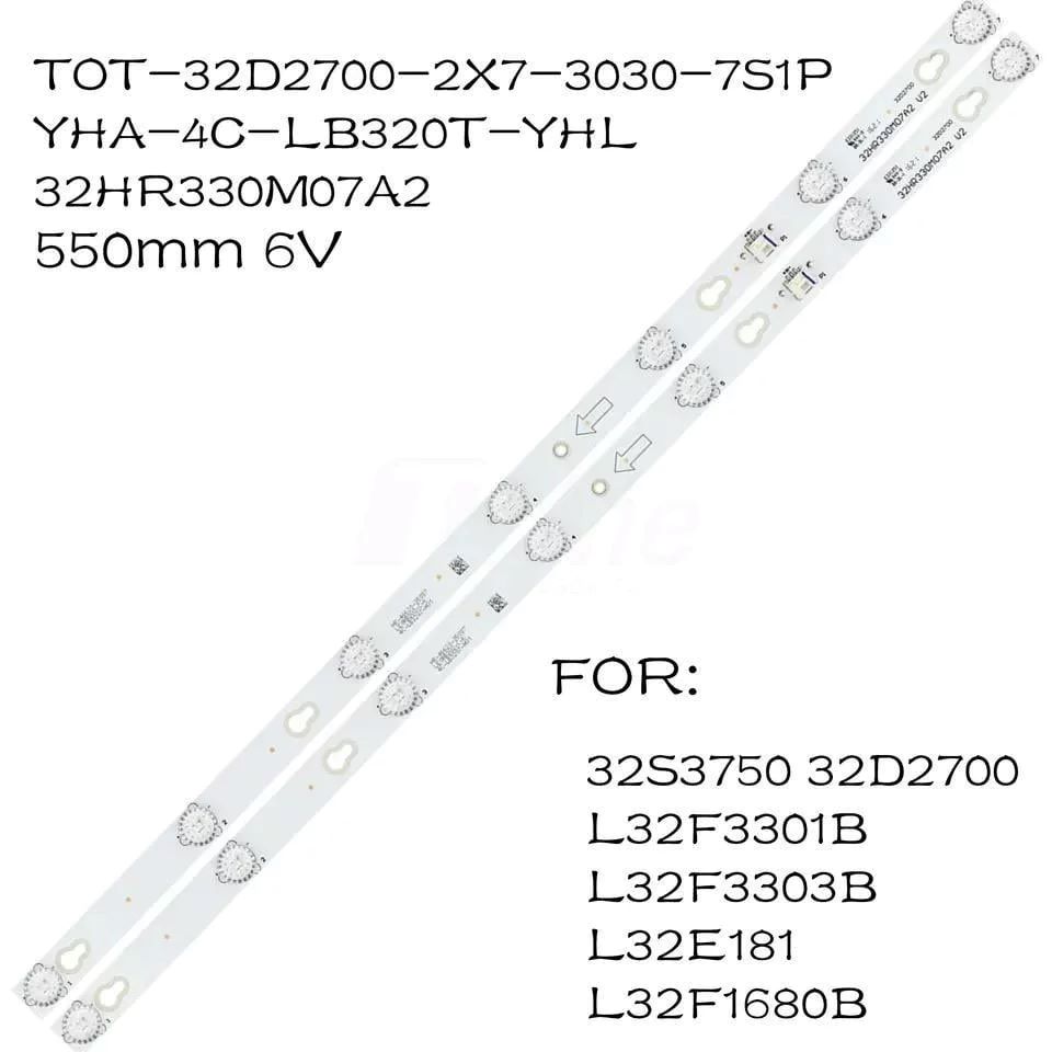 7 LED 6V 550 mm TCL 32" 32D2700 BL027