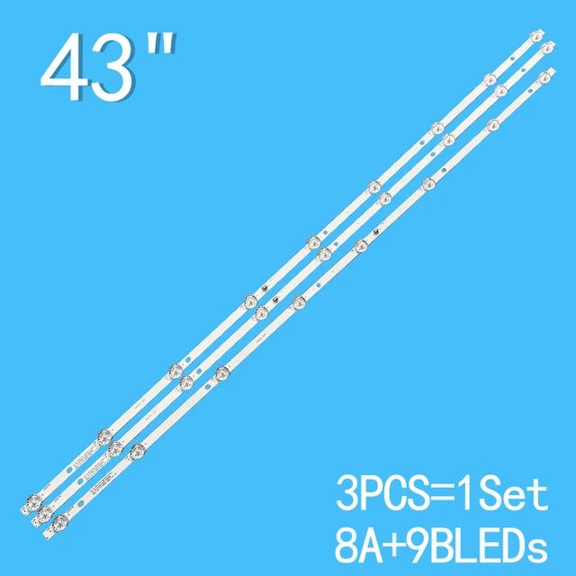 9+9+8 LED 3V 825 mm SHARP 43 JSDJP4316 BL318