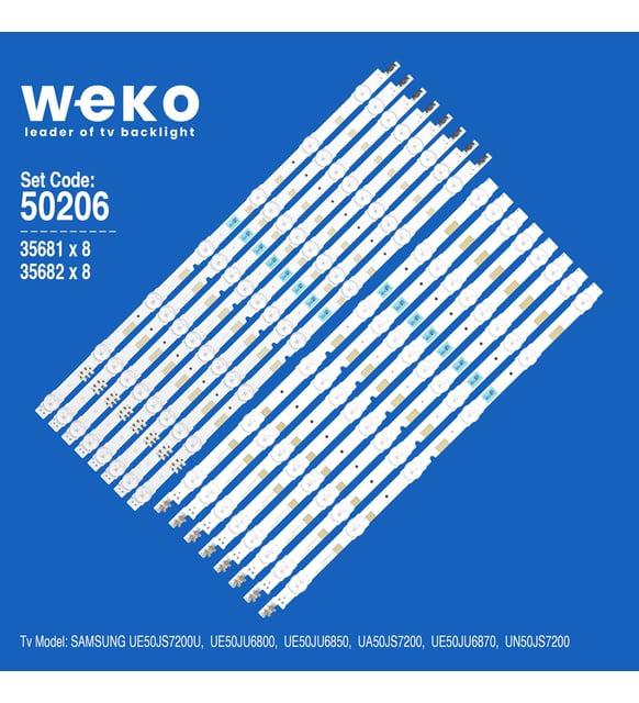 13 LED 7+6 3V 648 mm SAMSUNG 50 V5DR500SCB