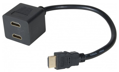 CABLE HDMI 2 SORTIE HDMI FEMELLE