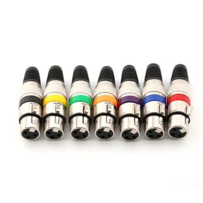 FICHE CANON FEMELLE METAL COULEUR