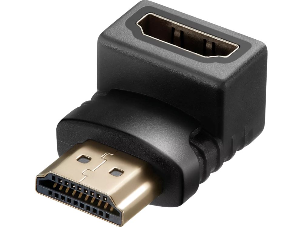 FICHE HDMI MALE FEMALE COUDE