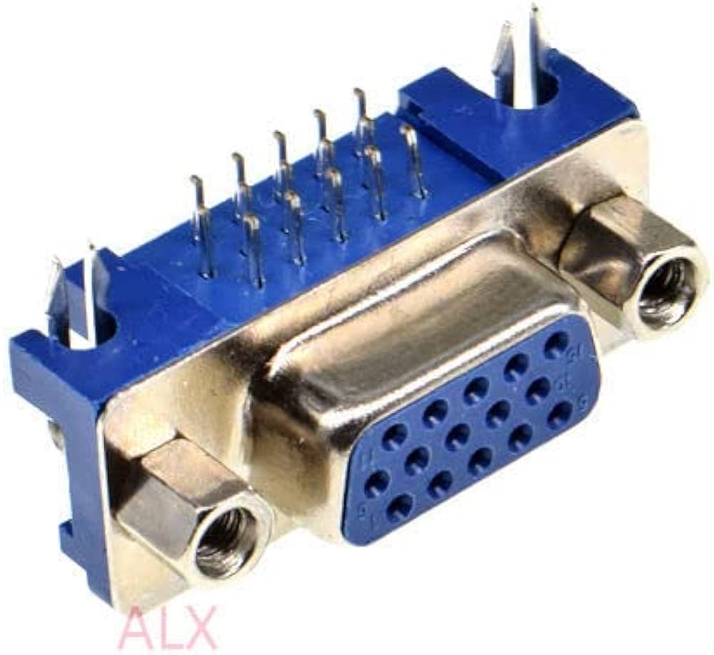 FICHE DB15 VGA FEMELLE CHASIS 3 LIGNE