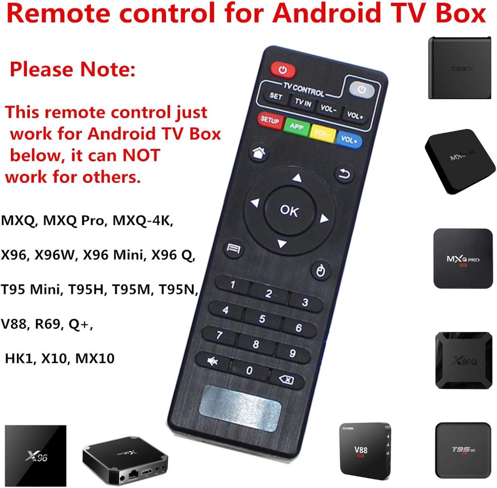 COMMANDE RECEPTEUR ANDROID BOXTV.X96