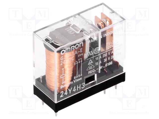 G2R212VDC RELAIS 12V 8 COSSE 2 LAME OMRON