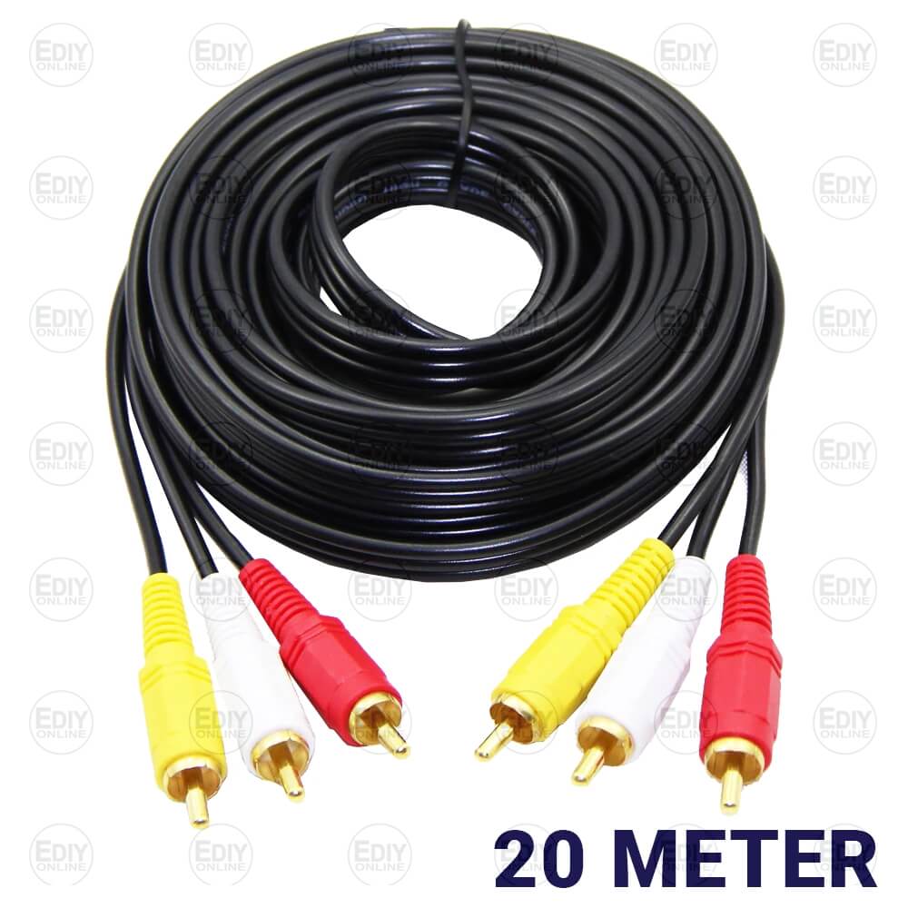 CABLE 3 RCA MALE MALE 20 METRES 20704481