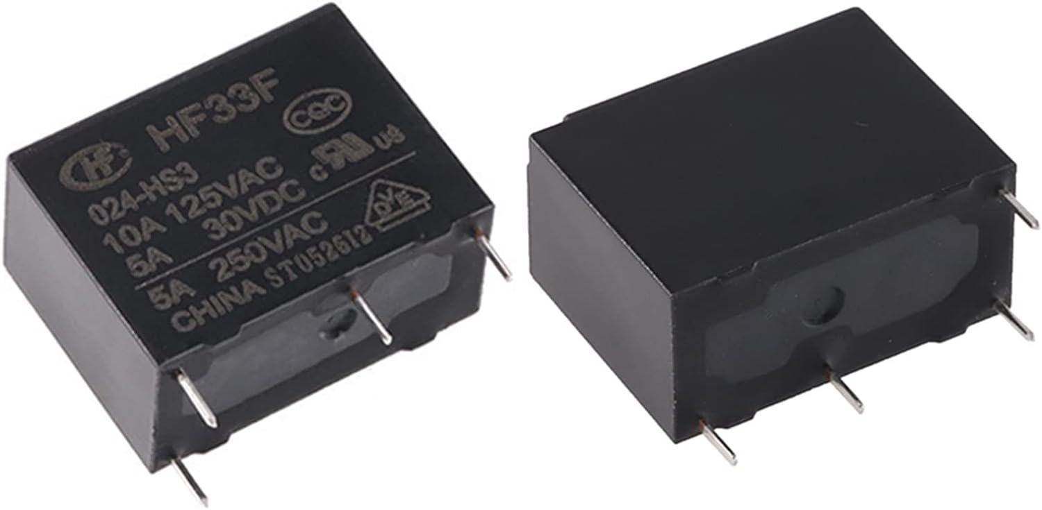 RELAIS 12V 4 COSSE NOIR HF33F/012