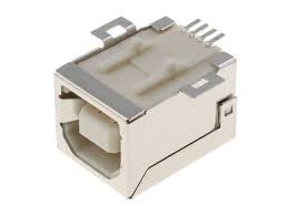 FICHE USB B FEMELLE CHASSIS VERTICAL