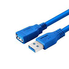 RALLONGE USB MALE FEMELLE 3 METRES BLEU 01015